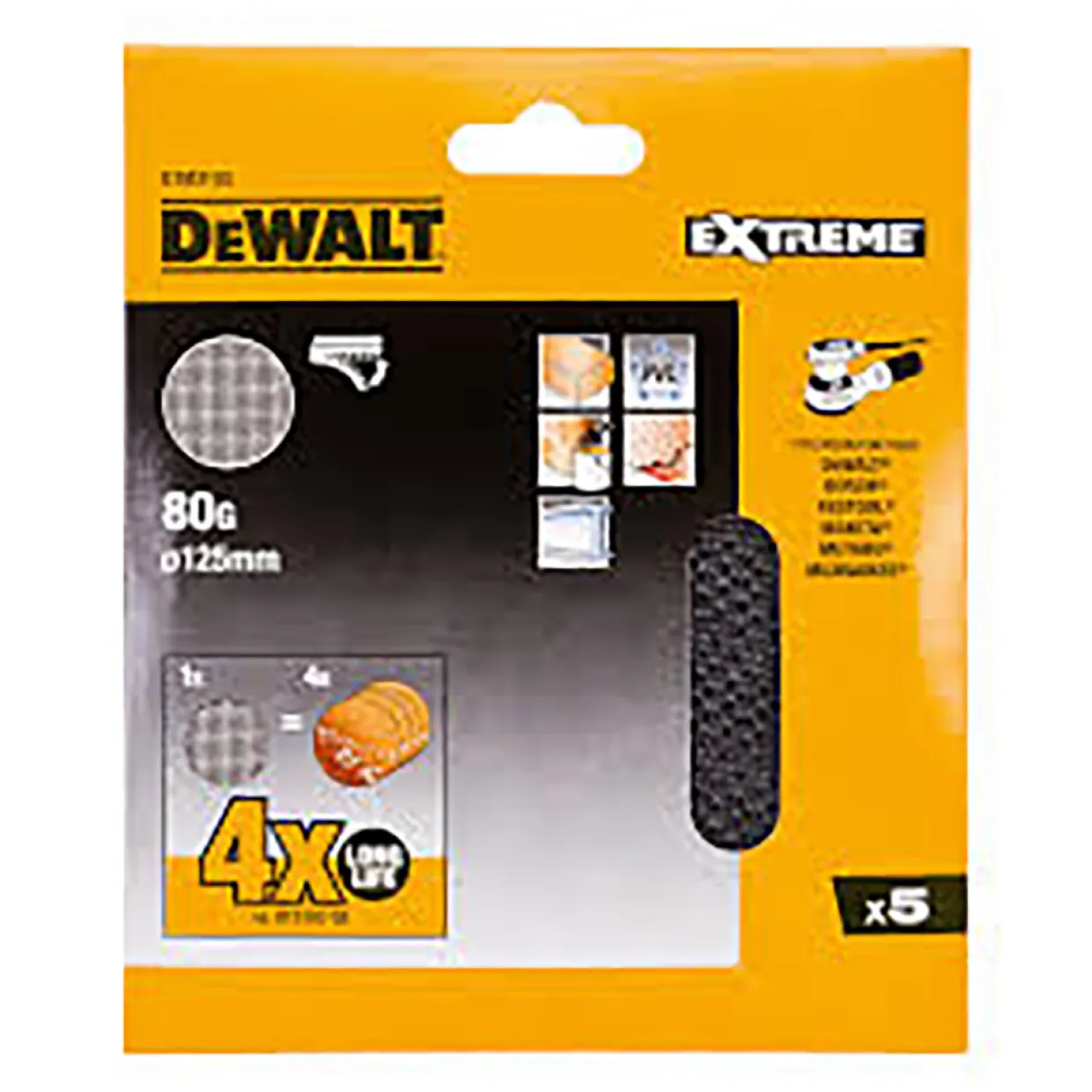 DTM8671 125 mm 40G 5-Pack Till Excenterslip