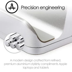 Dual för Tablet Mac/Ultrabooks Justerbar Aluminium