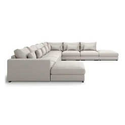 Dubai Large Modulsoffa med Vänster Divan & Linneklädsel