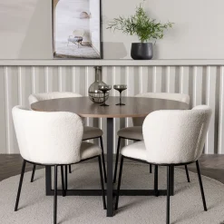 Durango Ø120 cm med 4 st Edina stolar