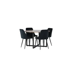 Durango Ø120 cm med 4 st Night stolar