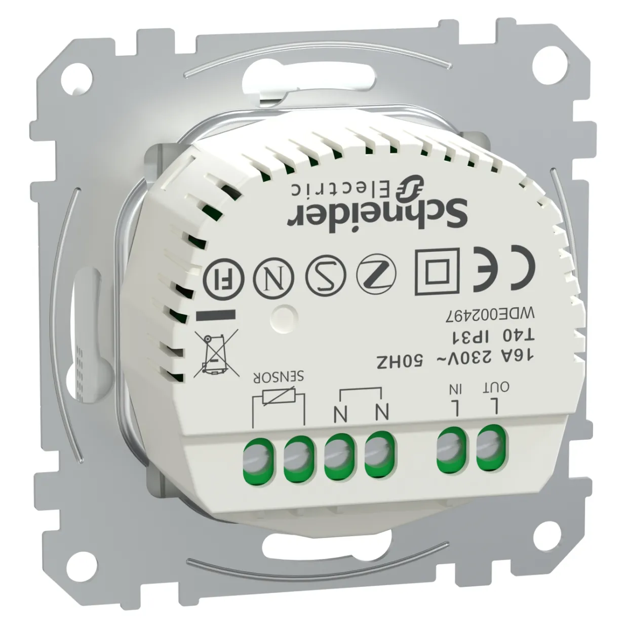 Exxact för Rum/golv Elektronisk 16A kan Styras via Wiser-appen Zigbee 3.0