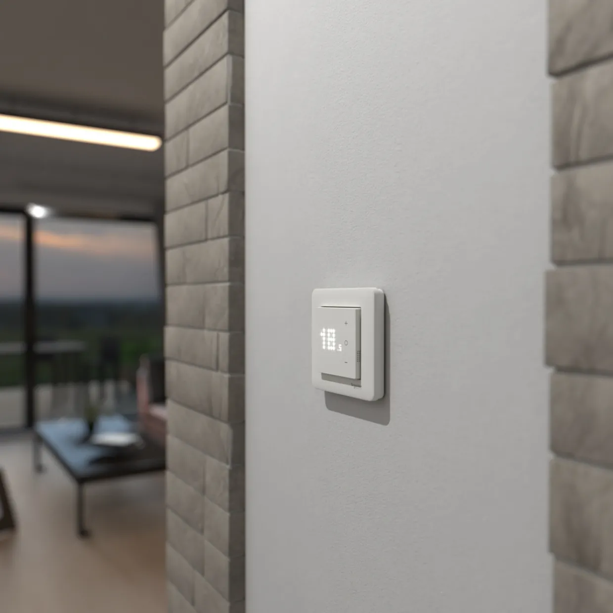 Exxact för Rum/golv Elektronisk 16A kan Styras via Wiser-appen Zigbee 3.0