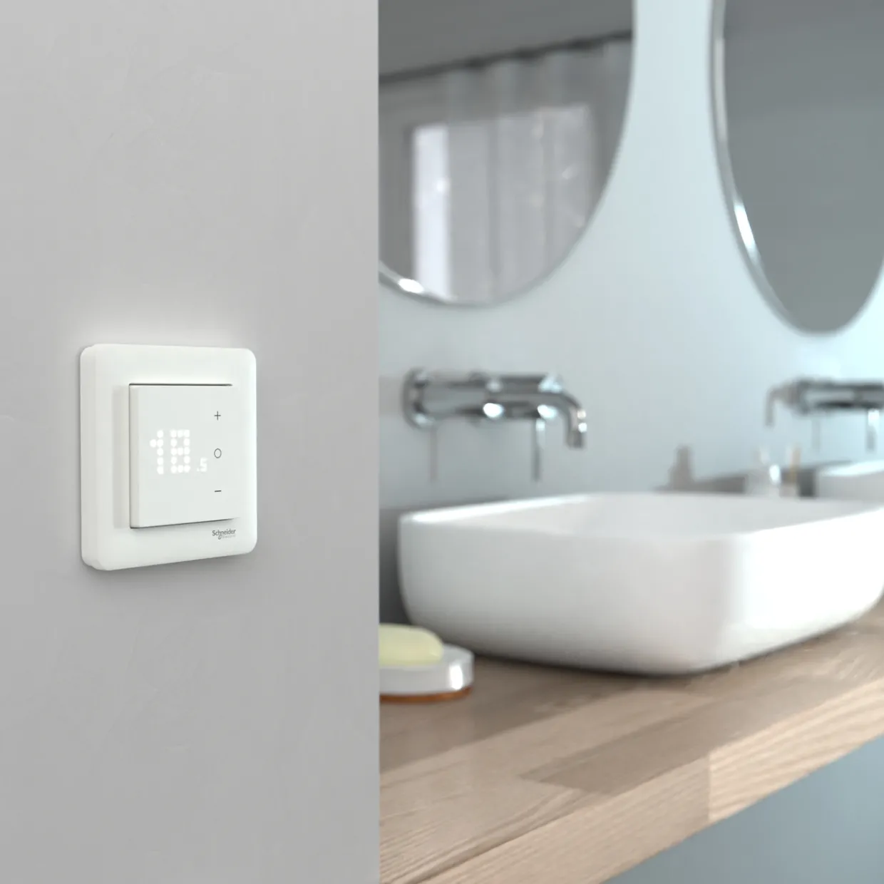 Exxact för Rum/golv Elektronisk 16A kan Styras via Wiser-appen Zigbee 3.0