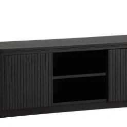 Fjällbacka Svart TV-Bänk/Sidobord MDF