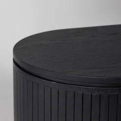 Fjällbacka Svart TV-Bänk/Sidobord MDF