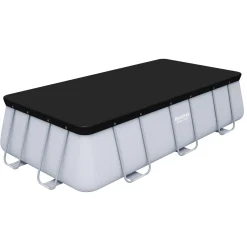 Flowclear PVC Svart 4,12 x 2,01 m Poolskydd