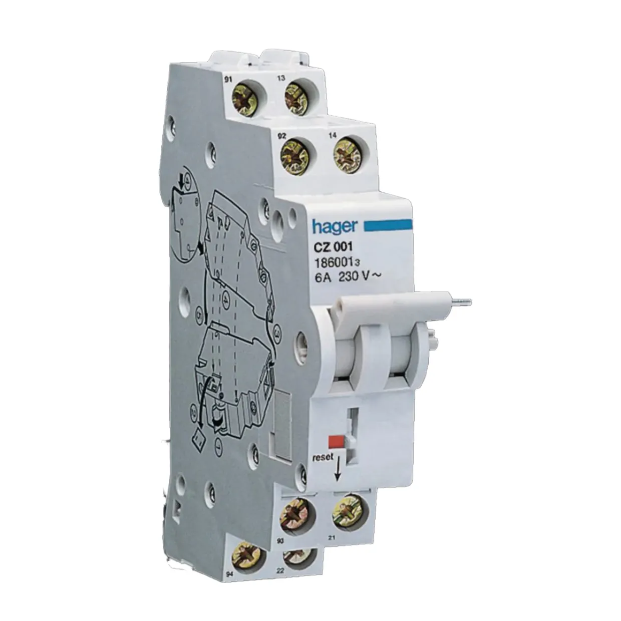 för Jordfelsbrytare 6 A 240 V AC