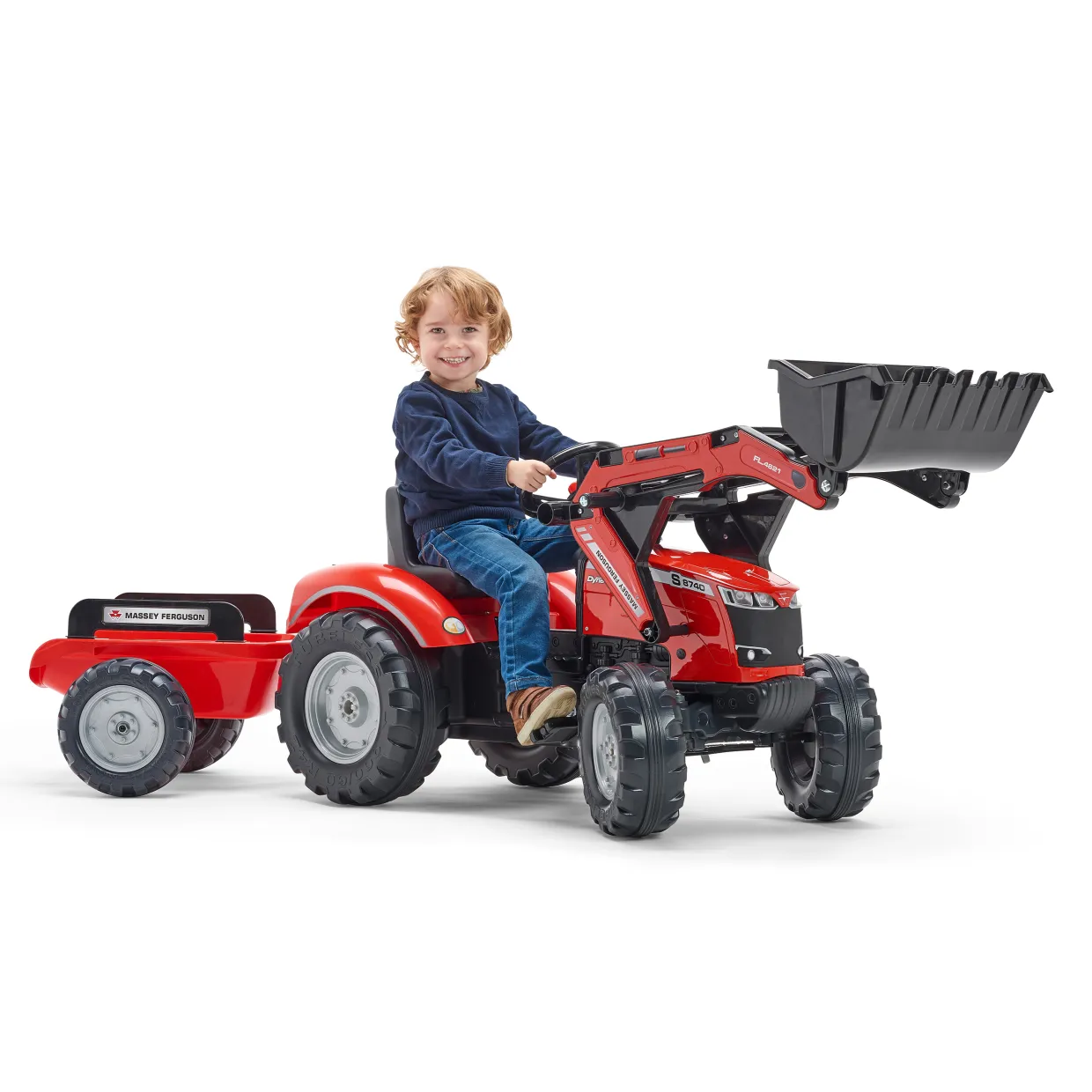 Frontlastare med vagn Massey Ferguson