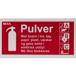 För Pulversläckare BSP-1020