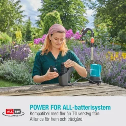 för Regnvattentunna 2000/2 18V P4A Set (2,5Ah batteri + standardladdare)
