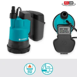 för Rent Vatten 2000/2 18V P4A Set (2,5Ah batteri + standardladdare)