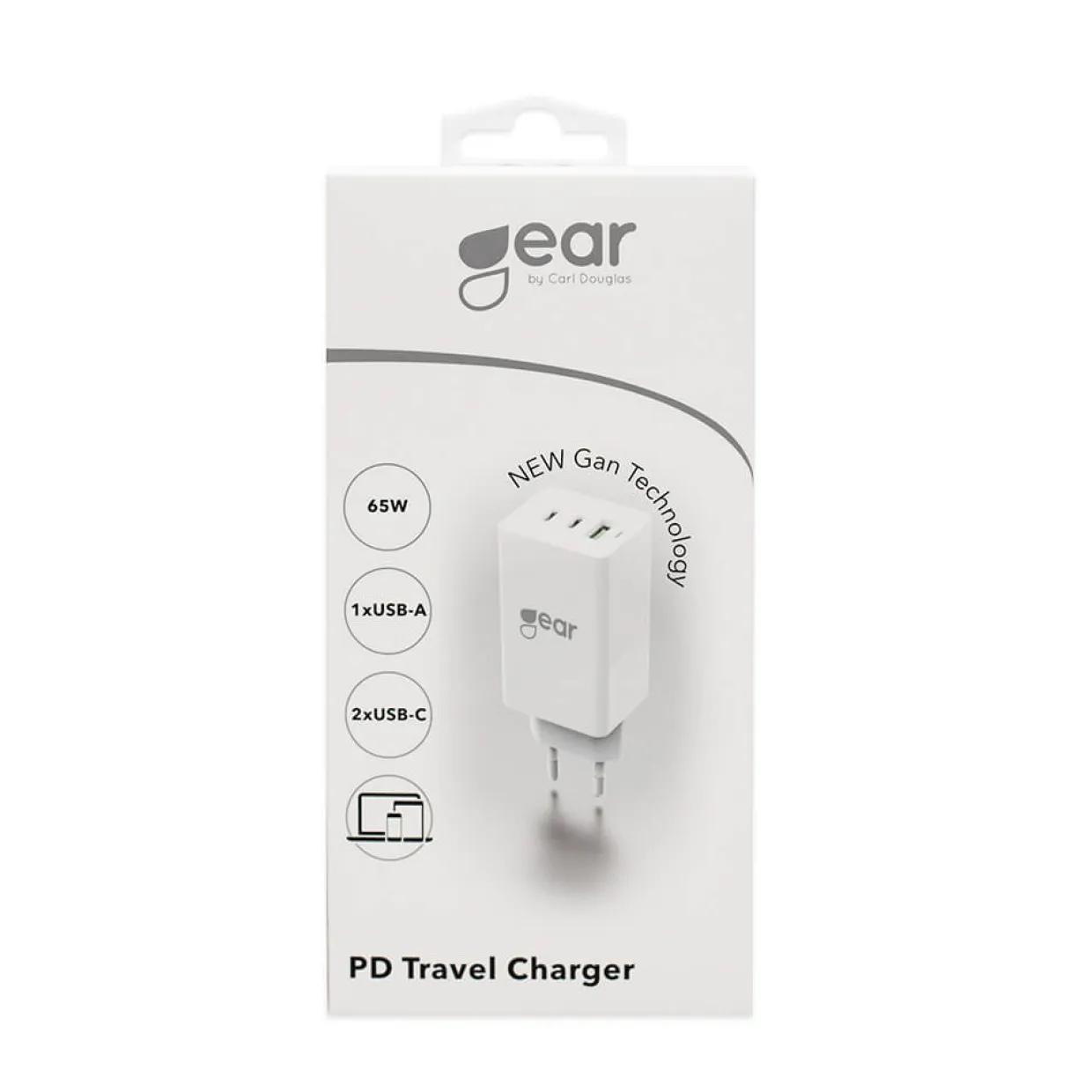 Gan 220V 2Xusb-C + 1Xusb-A Pd 45W + 18W + 3A Vit