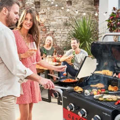 Gas2Coal 2.0 330 Gasol- och Kolgrill med Sidobrännare & Gjutjärnsgaller