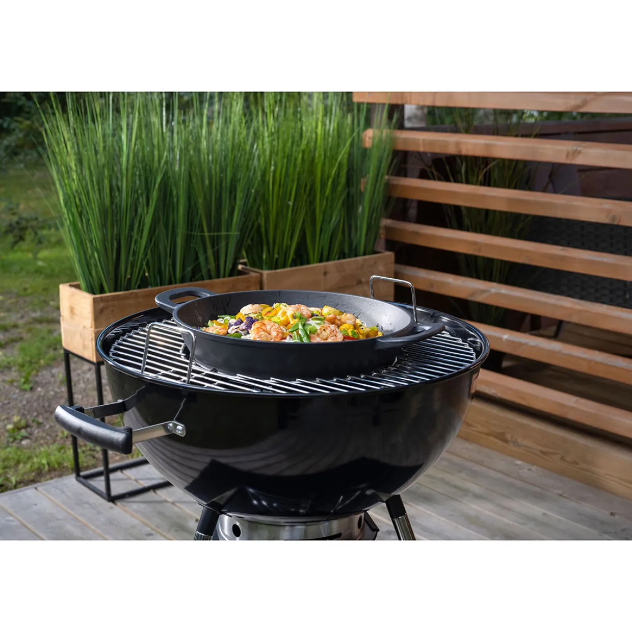Gourmet 57 i Rostfritt Stål med Multigrill-galler