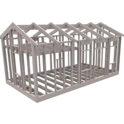22 grader Med Loft 7200x3940 mm Färdiga Sektioner