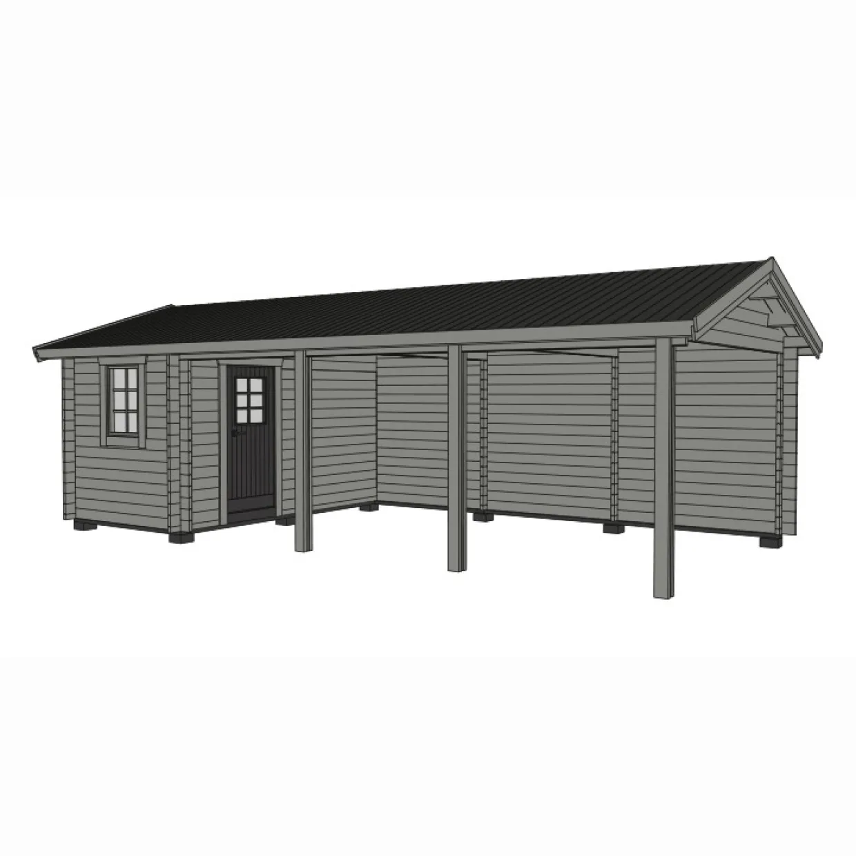 Grannäs 31 m² med Förråd & Sadeltak