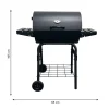 Grilltunna 550 Stål med Sidobord och Termometer