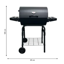 Grilltunna 550 Stål med Sidobord och Termometer