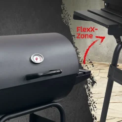Grilltunna 550 Stål med Sidobord och Termometer