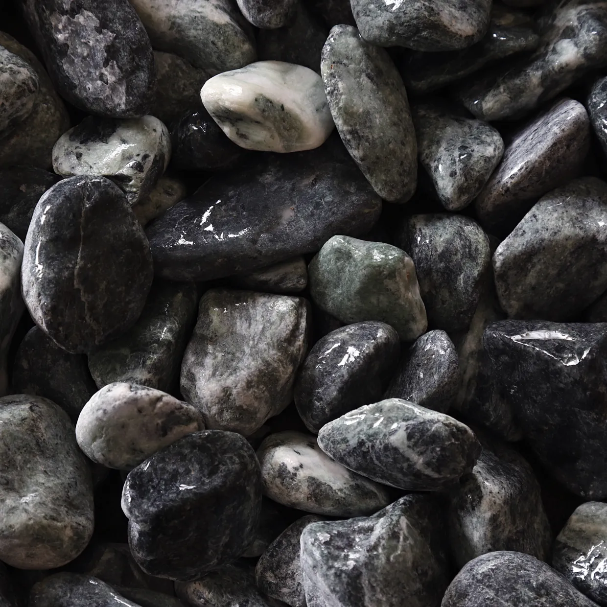 Grön Pebbles 25-40 mm, 1000 kg Säck