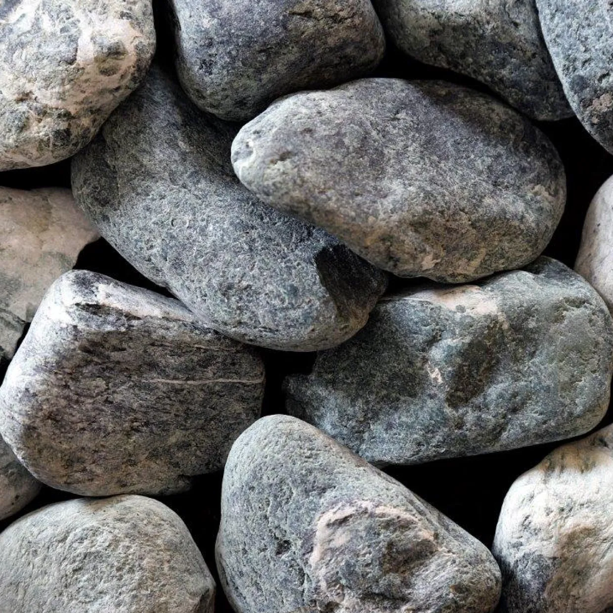 Grön Pebbles 40-60 mm, 1000 kg Säck