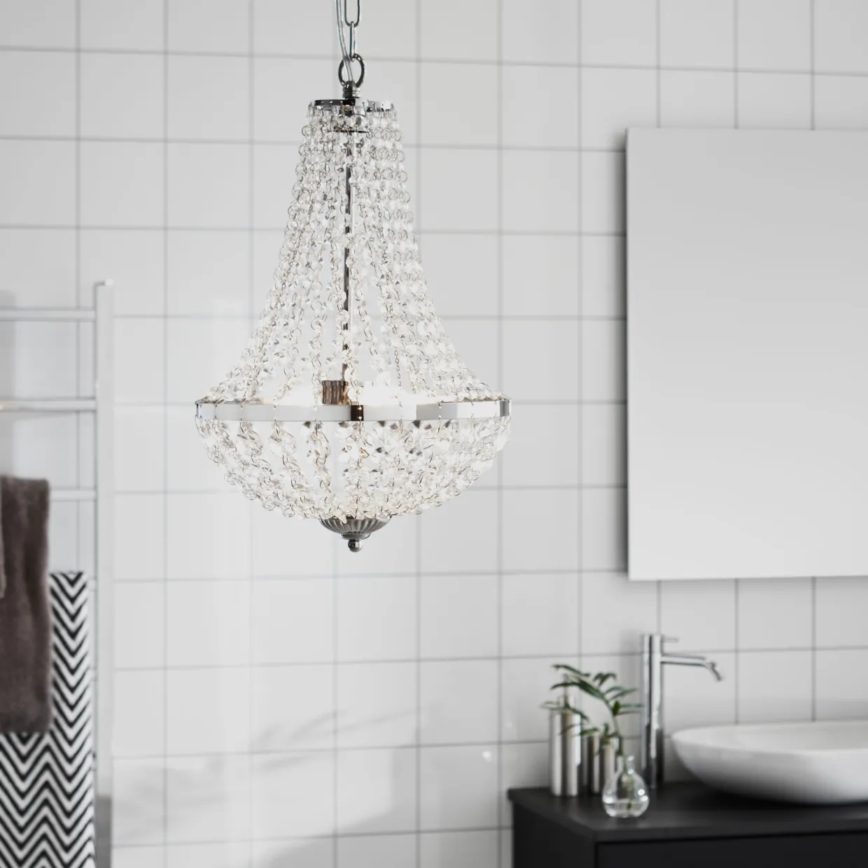 Gränsö Taklampa IP44 Krom/Transparent