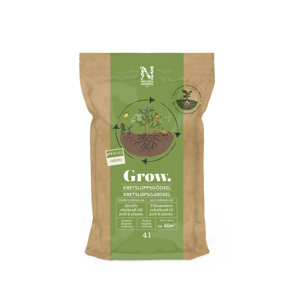 Grow Kretsloppsgödsel 4 L