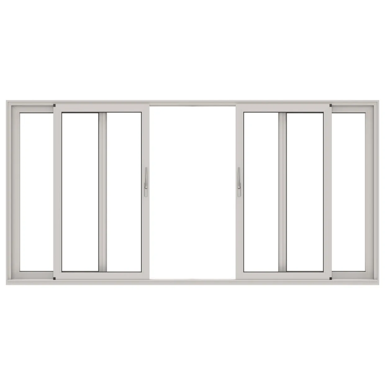 HelAlu Aluminium 4-Delad Dubbelspår