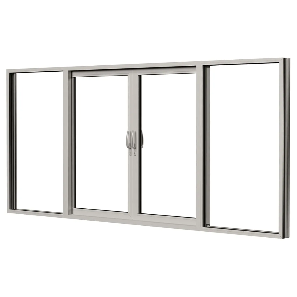 HelAlu Aluminium 4-Delad Enkelspår