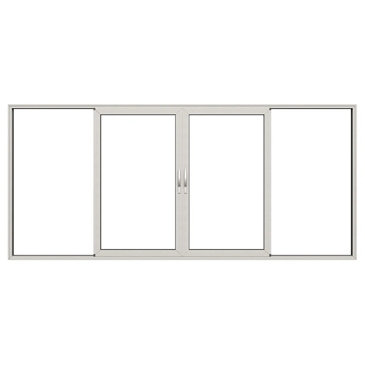HelAlu Aluminium 4-Delad Enkelspår
