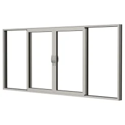 HelAlu Aluminium 4-Delad Enkelspår