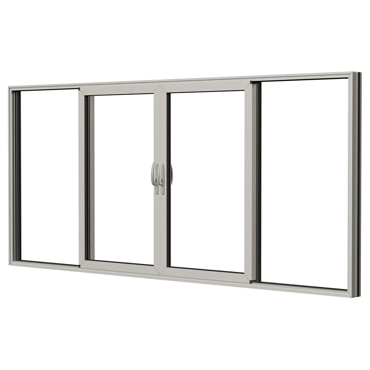 HelAlu Aluminium 4-Delad Enkelspår