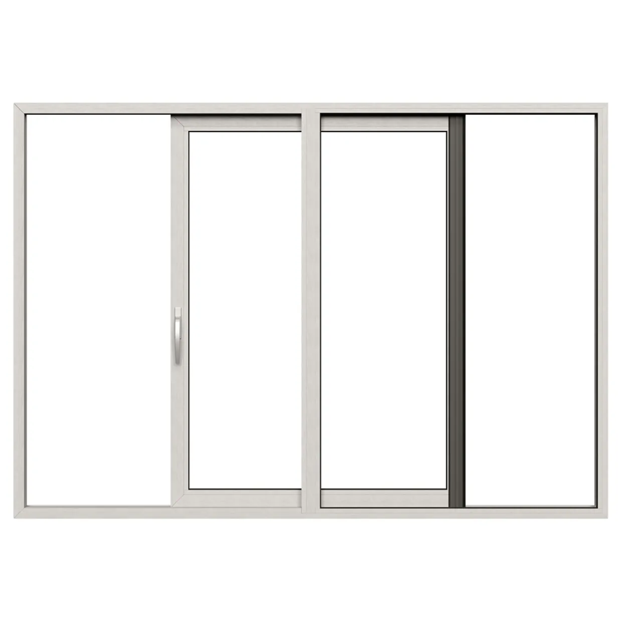 HelAlu Aluminium 2-Delad Enkelspår