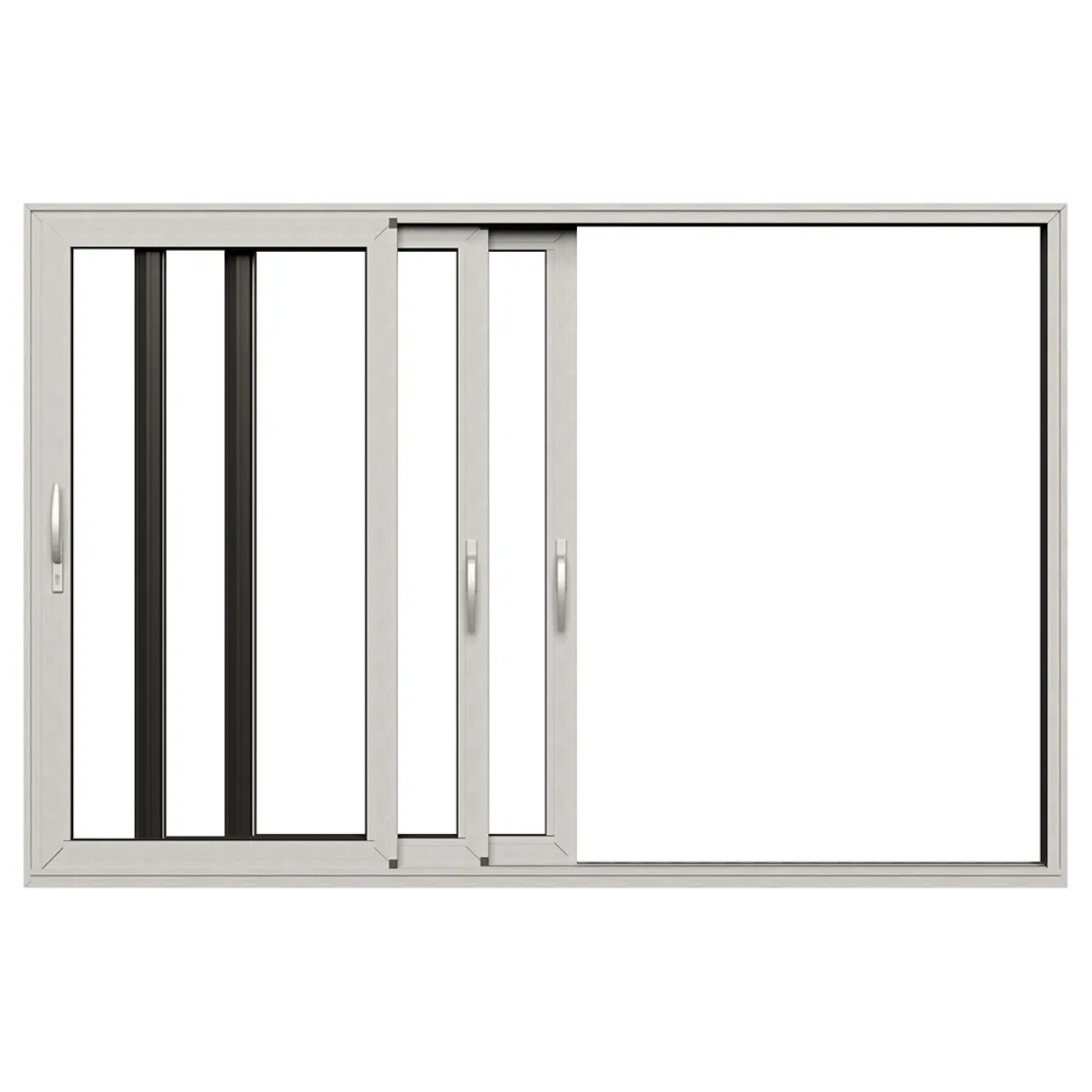 HelAlu Aluminium 3-Delad Trippelspår