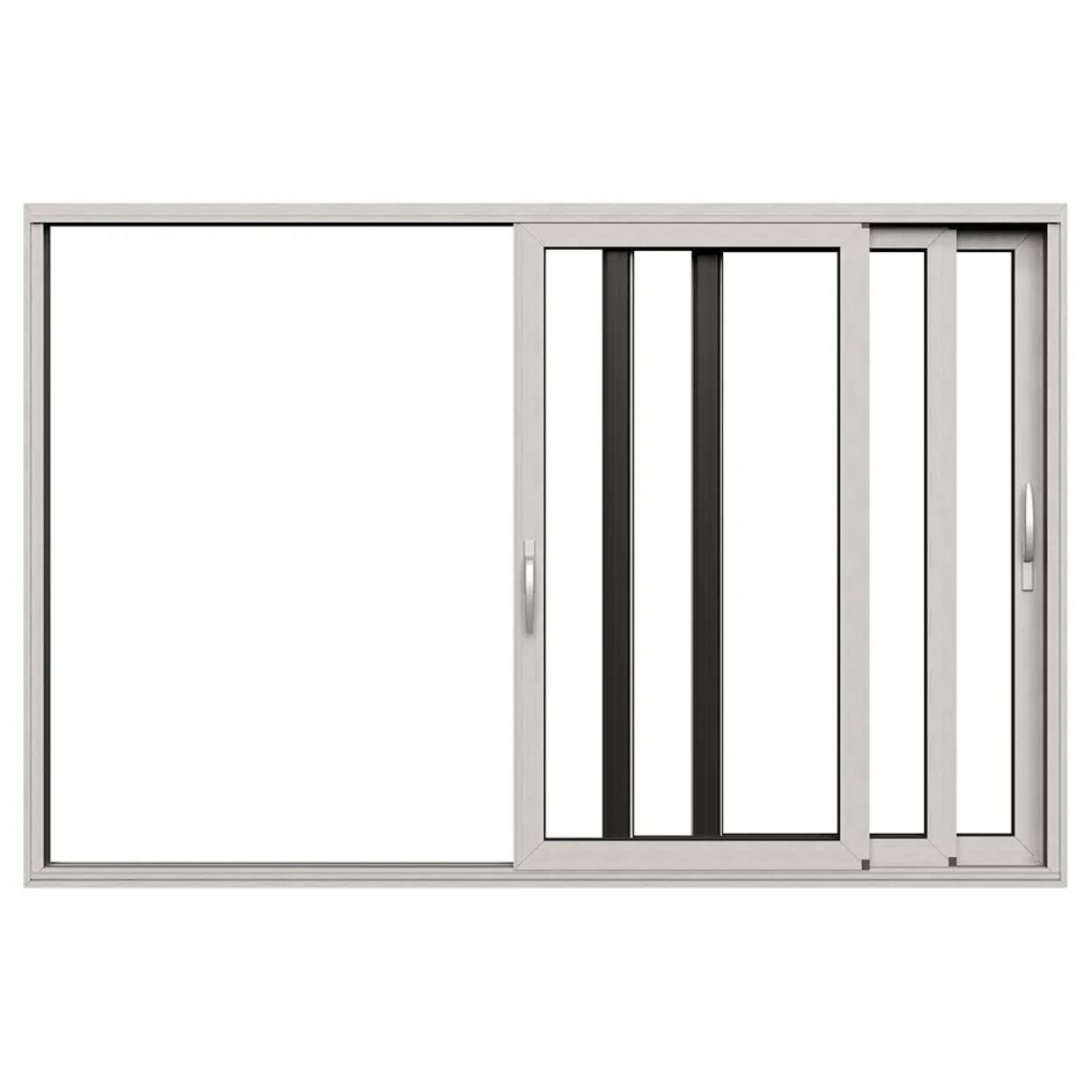 HelAlu Aluminium 3-Delad Trippelspår