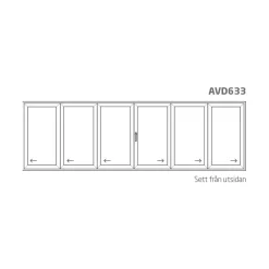 HelAlu 6-Delad 3-Glas