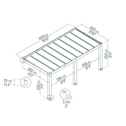 Helsinki Cederträ 3X6 m
