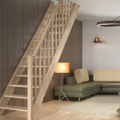 Helsinki Ek Rak Räcke med Träbalustrar