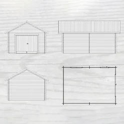 Högliden 25 m² Attefallshus/Förråd med Sadeltak