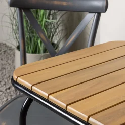 Holmbeck Bord med 2 Tablas Trädgårdsstolar Utomhus