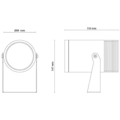 Hovden Maxi 3K 36° Dimbar LED Utebelysning Antracit