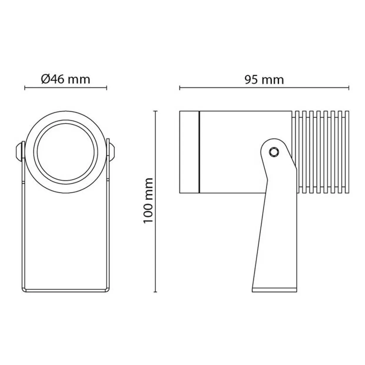 Hovden Mini 3K 36° Dimbar LED Utebelysning Antracit