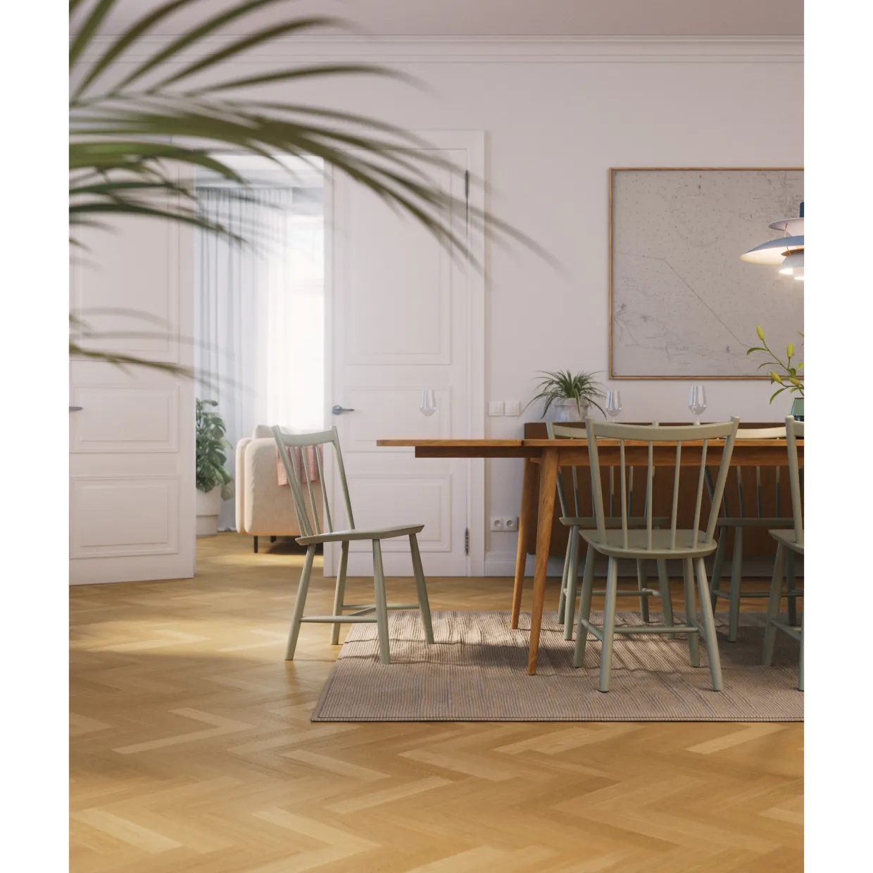 Härdad EK Stockholm Classic Fiskben Naturell