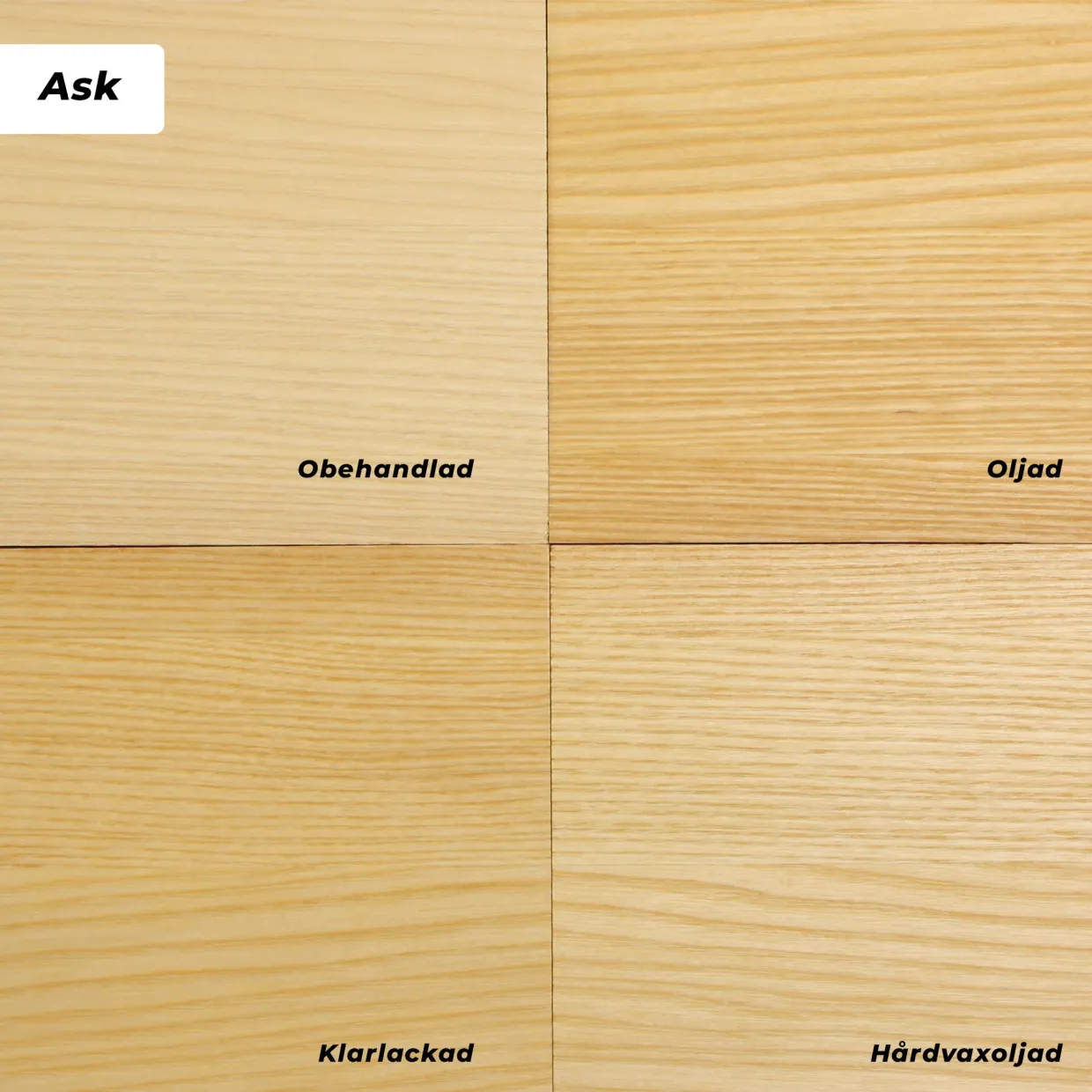 Hårdvaxoljad Standard Ask Dubbelsteg