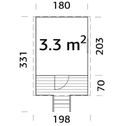 Huck 3,3 m2