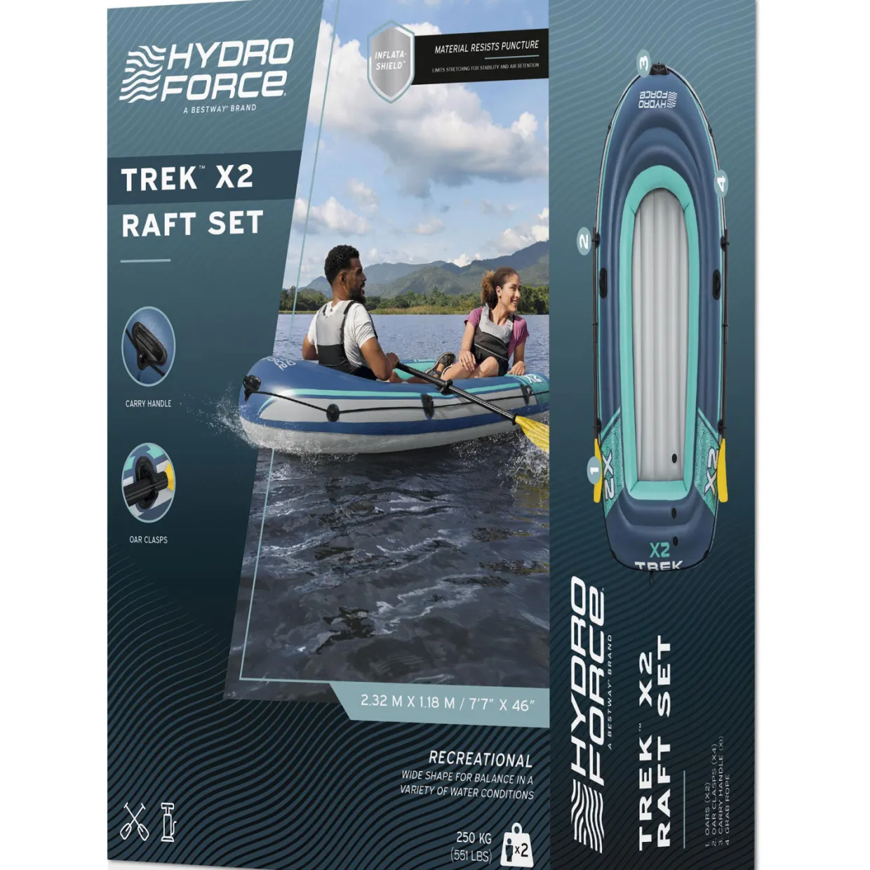Hydro Force Treck X2 Set 232 x 118 cm