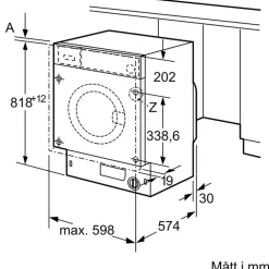 Integrerad WI14W542EU iQ700