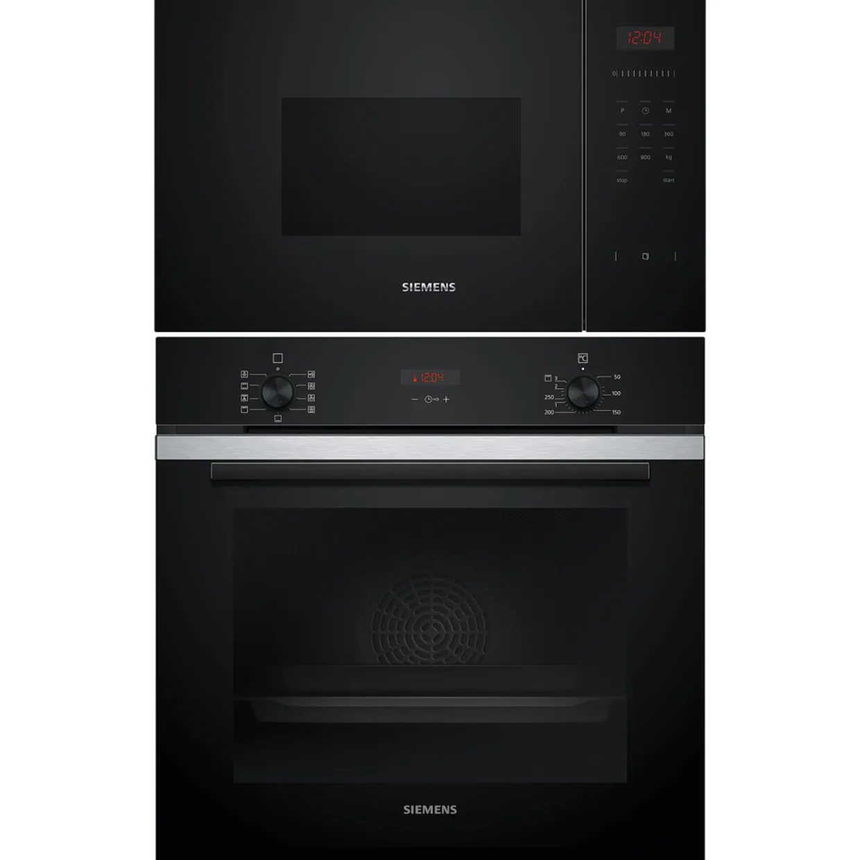 iQ300 HB234ABS3F + BF523LMB1 Rostfri med 3D hotAir Plus och ecoClean