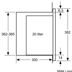 iQ300 HB234ABS3F + BF523LMB1 Rostfri med 3D hotAir Plus och ecoClean
